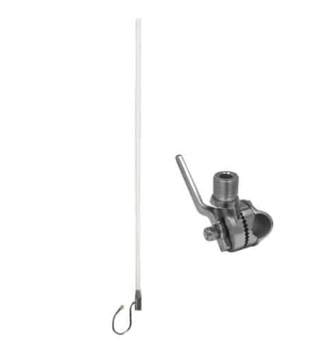 Marine WideBand Omni HG 7 / 10dBi Antenna - No Cable - Suits 3G/4G Routers - Stainles Steel Rail Mount