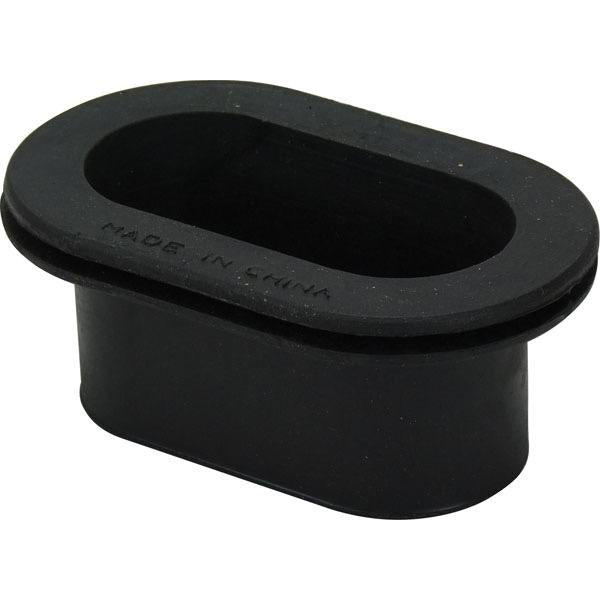 Black Slop Stopper - Oval - 100 x 46mm