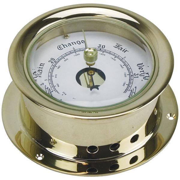 Polished or Chromed Brass Barometer