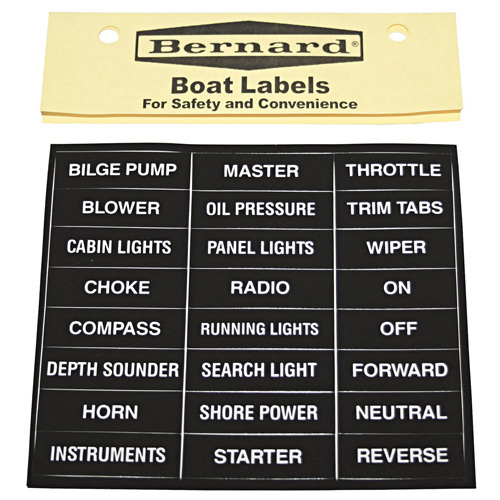 Label -Boat Stick-On