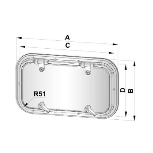 Aluminium Porthole - Type PZ (AI)