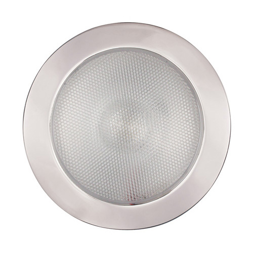 Euroled 150 Flush 0-10V Dimming White Stainless Bezel