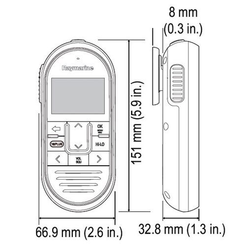 Ray 60, 70, 90 & 91 Raymic Handset (without cable)