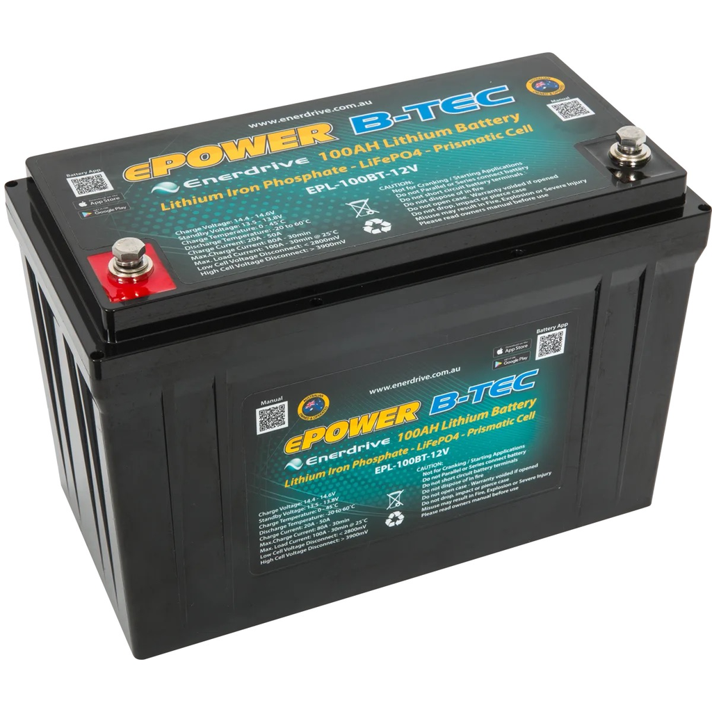 ePOWER B-TEC 12V 100Ah Lithium LiFePO4 Battery