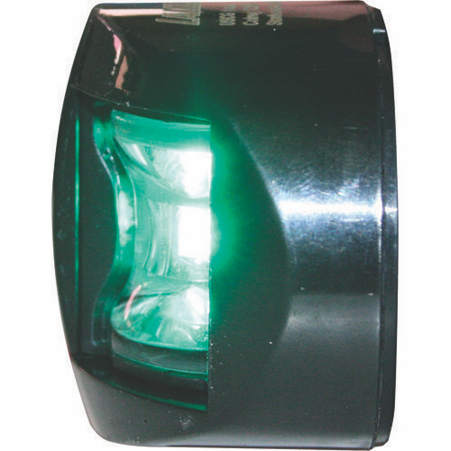 LED Port & Starboard Navigation Lights - Black Side Mount - 12V