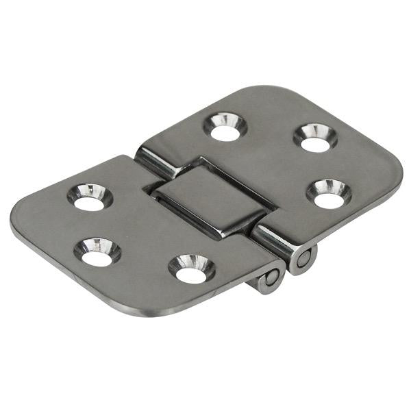 Dual Pivot Stainless Steel Hinge - Oval - 70mm(L) x 42mm(W) - 6 Holes