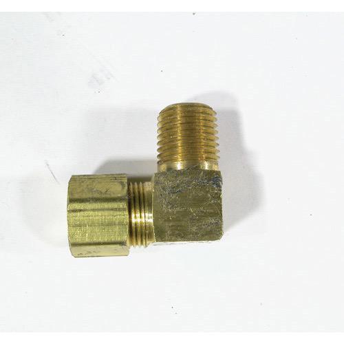 Elbow Fitting - Brass - 1/4" NPT to 3/8" tube thread