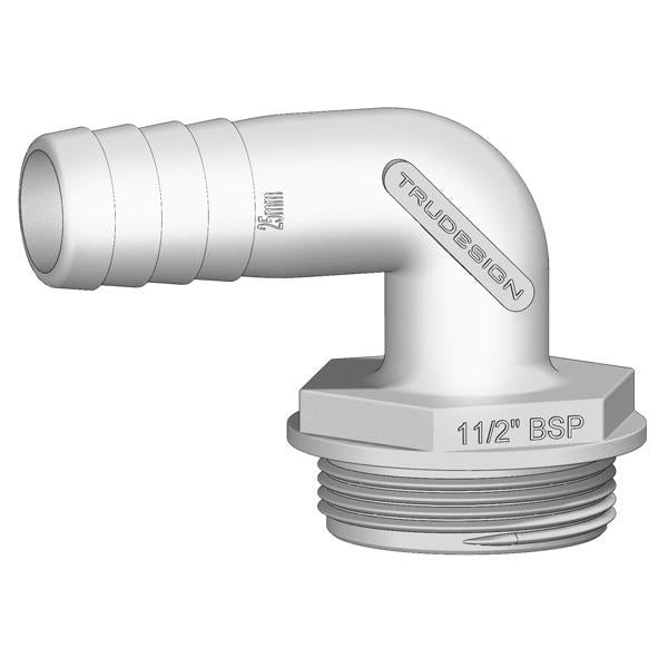 1-1/2" BSP (M) Tank Fitting - Angled