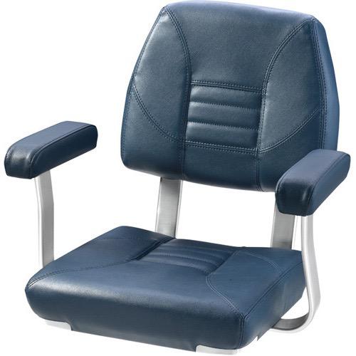 SKIPPER Classic helm seat with arm rest - Blue