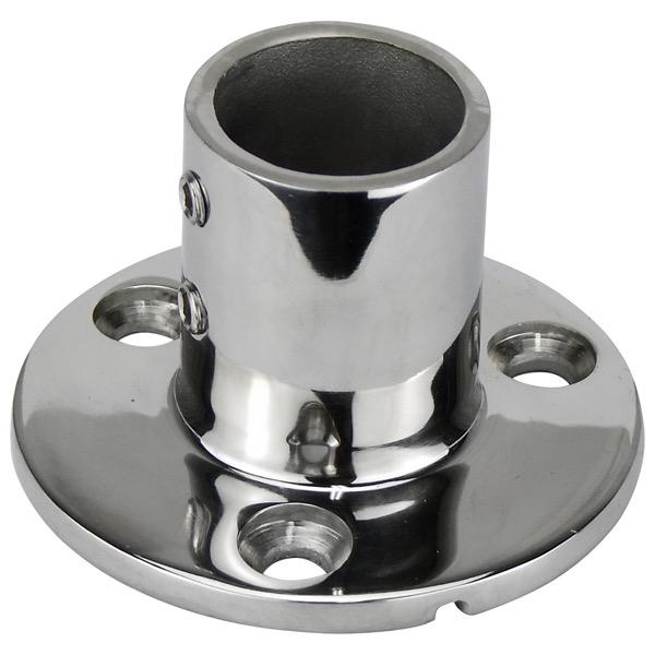 90 Degree Angled Stanchion Round Base - 68mm