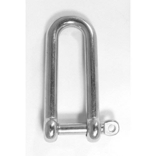 Long 'D' Shackle - Stainless Steel Captive Pin