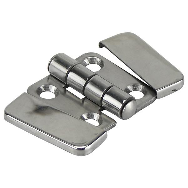 Strap Stamped/Cover Stainless Steel Hinge - 40mm(L) x 40mm(W) - 4 Holes