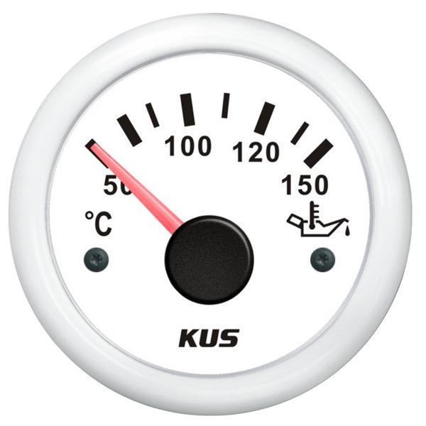 12/24V Oil Temp Gauge - 52mm Dia.