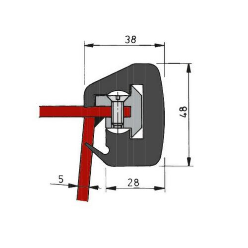 Rubbing Strake for Steel Boats - STE
