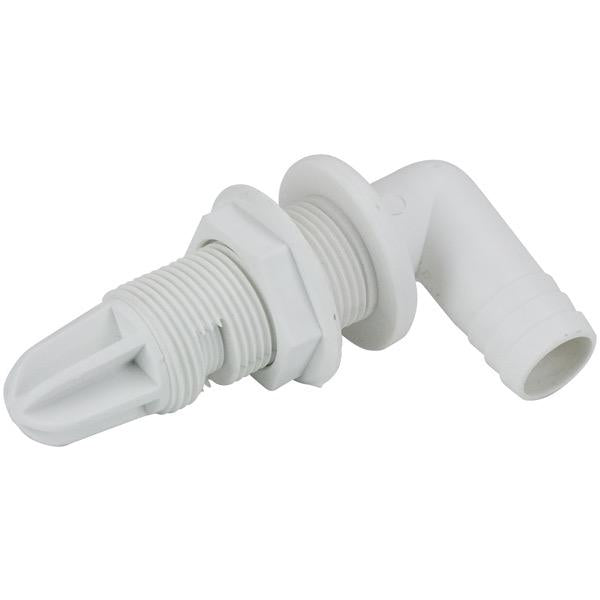 Plastic 90 Degree Aerator Head suits 3/4" ID Hose - 25mm Cut-out Diameter