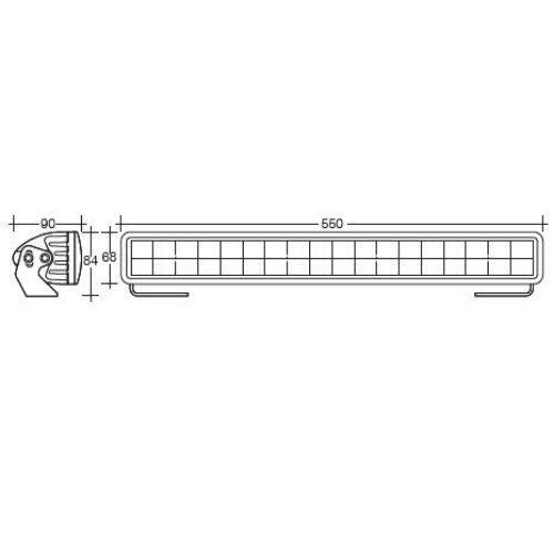 9-32 Volt 22" Navigata L.E.D Marine Double Row Light Bar - 18000 Lumens