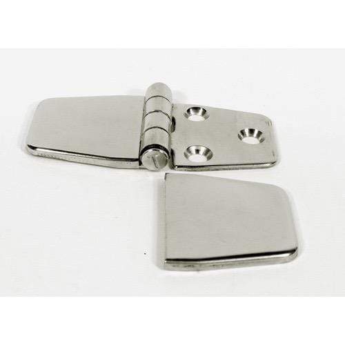 Covered Hinges S/S - Length Flat: 80mm - Width: 40mm - Depth: 9mm