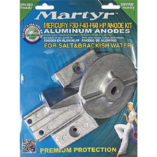 Aluminium Anode Kit - Mercury - Suits F30-F40-F60 HP - 0.798kg