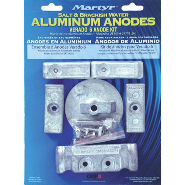 Aluminium Anode Kit - Mercury Verado (Suits 6 Cylinder) - 0.89kg