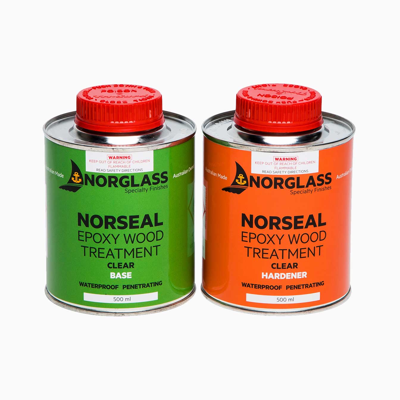 Norseal Epoxy Wood Treatment - Base and Hardener